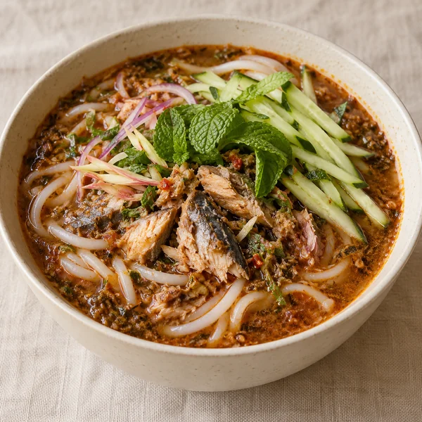 Illustration of Asam Laksa
