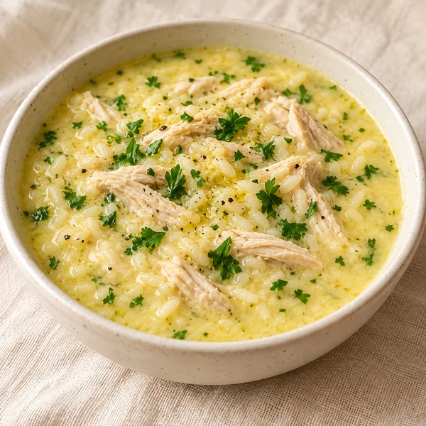 Illustration of Avgolemono Soup
