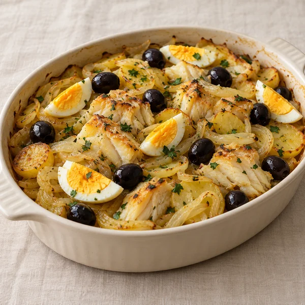 Illustration of Bacalhau a Gomes de Sa
