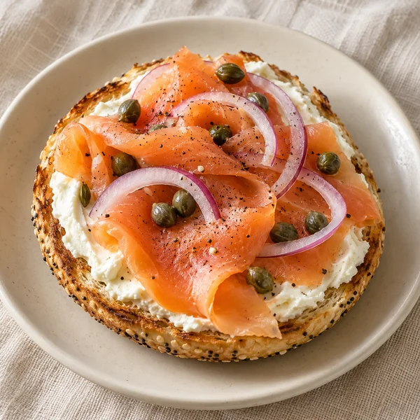 Illustration of Bagel with Lox