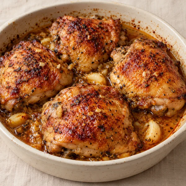 Illustration of Baked Chicken Thighs