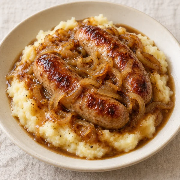 Illustration of Bangers and Mash
