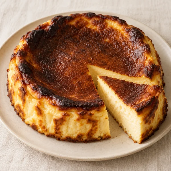 Illustration of Basque Cheesecake