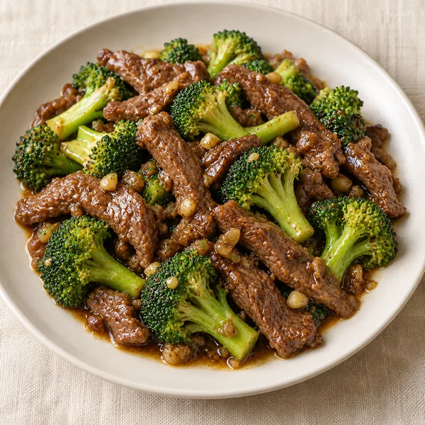 Illustration of Beef and Broccoli