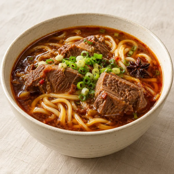 Illustration of Taiwanese Beef Noodle Soup