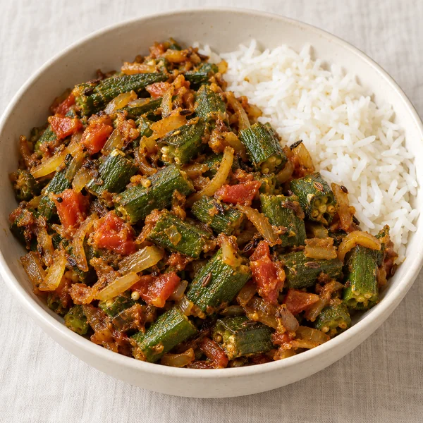 Illustration of Bhindi Masala