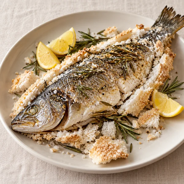 Illustration of Branzino al Sale