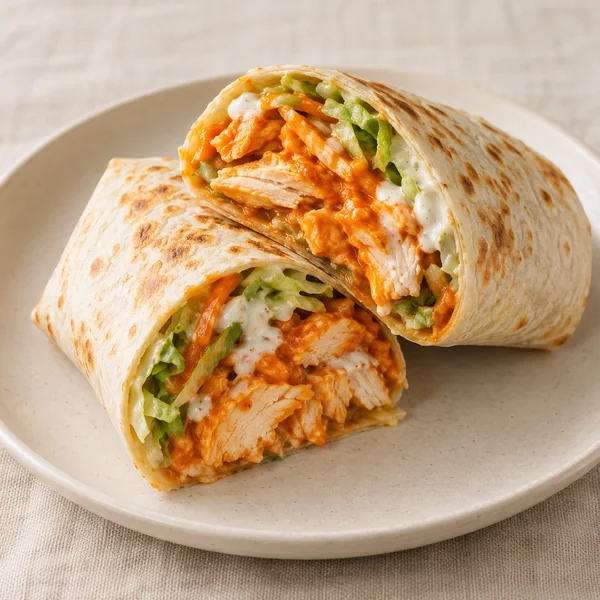 Illustration of Buffalo Chicken Wrap