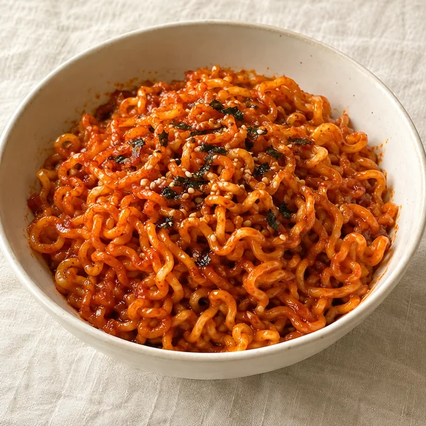 Illustration of Buldak Bokkeummyeon
