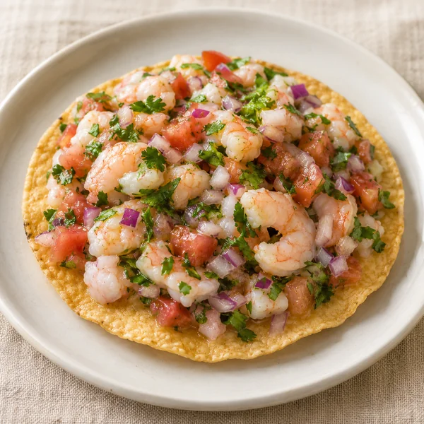 Illustration of Ceviche Tostada