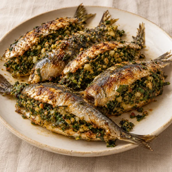 Illustration of Chermoula Sardines
