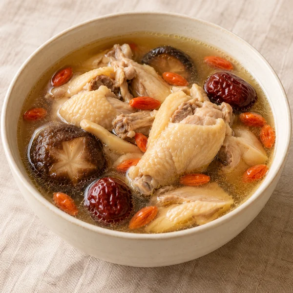 Illustration of Chicken and Goji Berry Soup