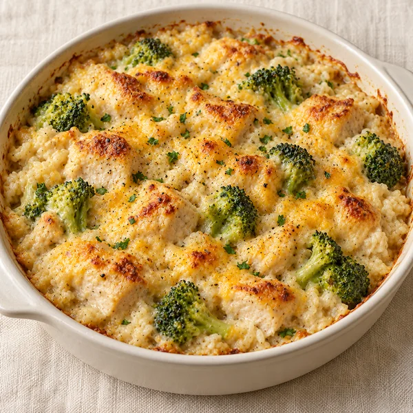 Illustration of Chicken and Rice Casserole
