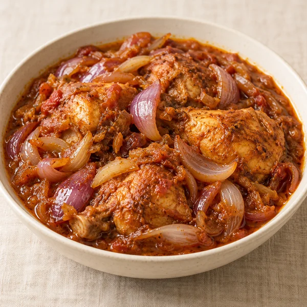Illustration of Chicken Dopiaza