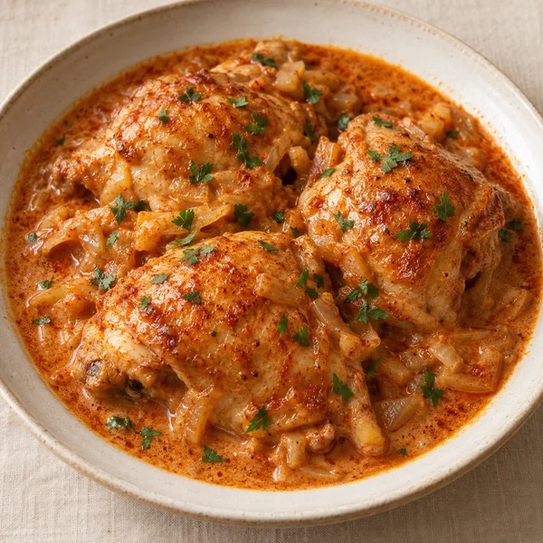 Illustration of Chicken Paprikash