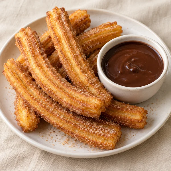 Illustration of Churros con Chocolate