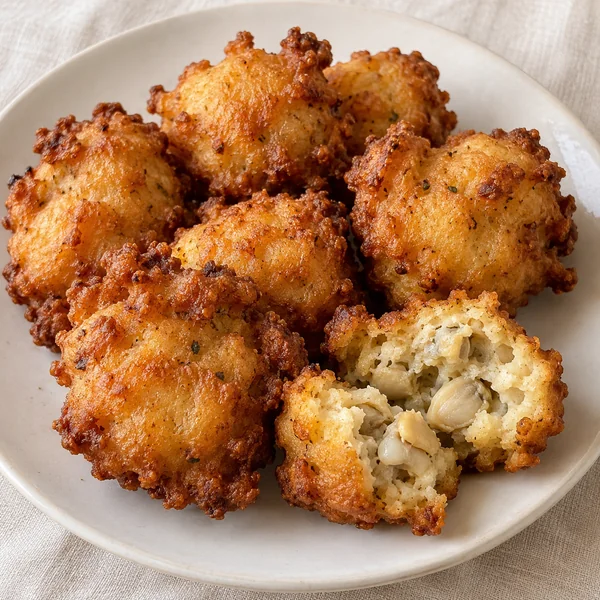 Illustration of Clam Cakes