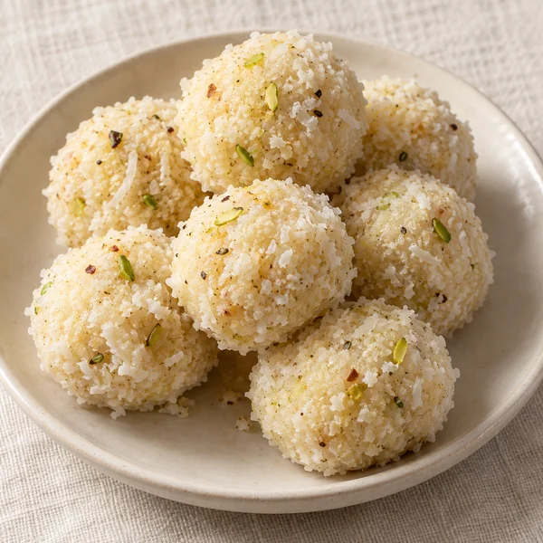 Illustration of Coconut Ladoo