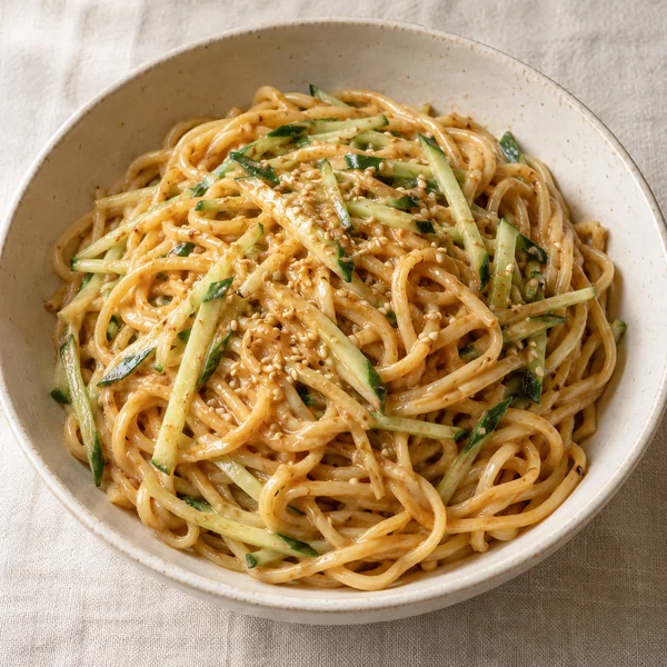 Illustration of Cold Sesame Noodles
