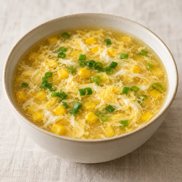Illustration of Sweetcorn Egg Drop Soup