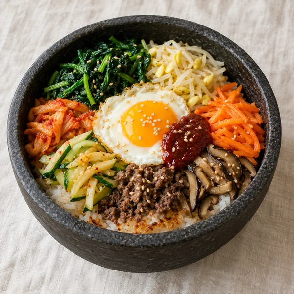 Illustration of Dolsot Bibimbap