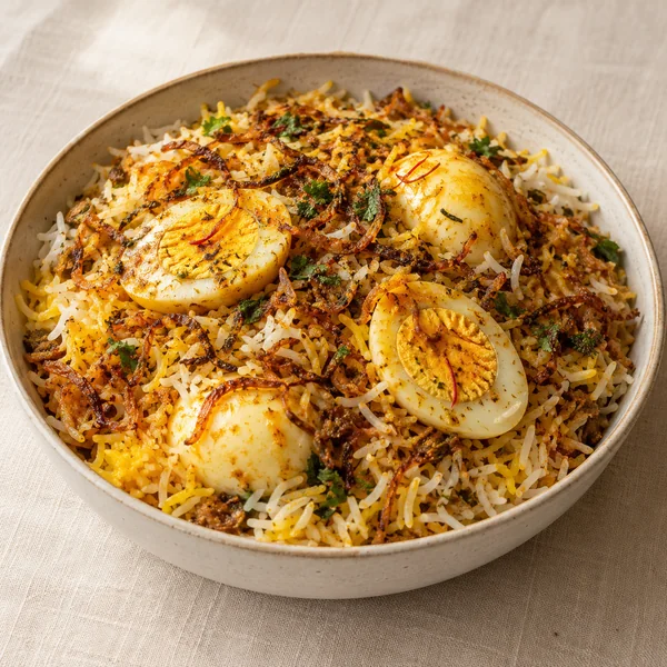 Illustration of Egg Biryani
