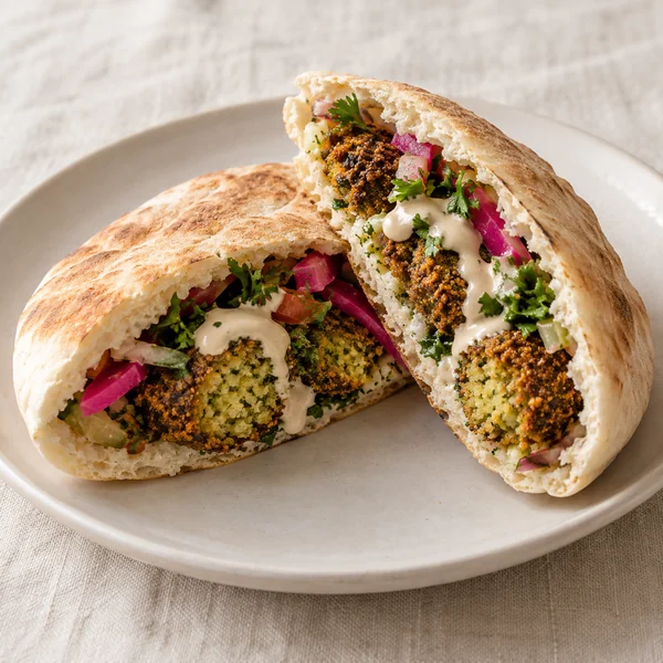 Illustration of Falafel Sandwich