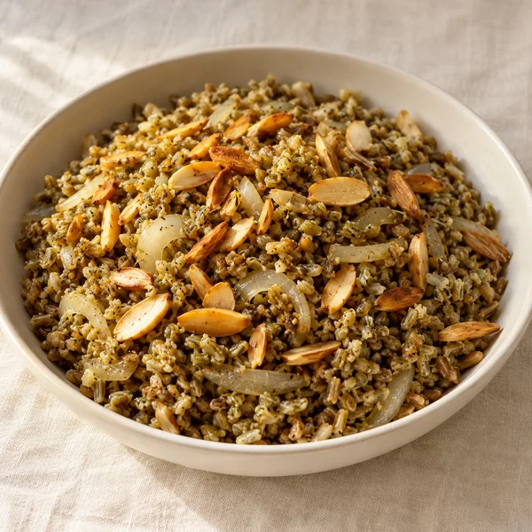 Illustration of Freekeh Pilaf
