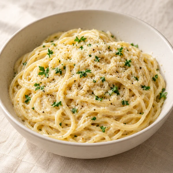 Illustration of Garlic Parmesan Pasta