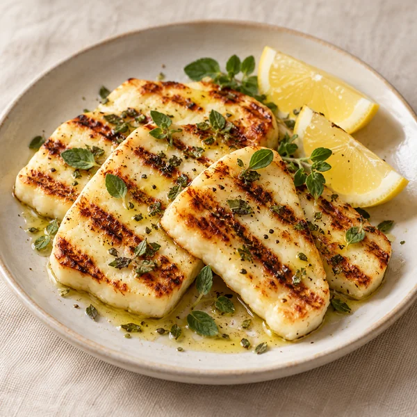 Illustration of Grilled Halloumi