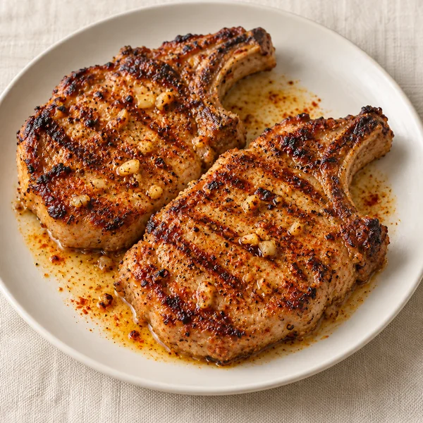Illustration of Grilled Pork Chops