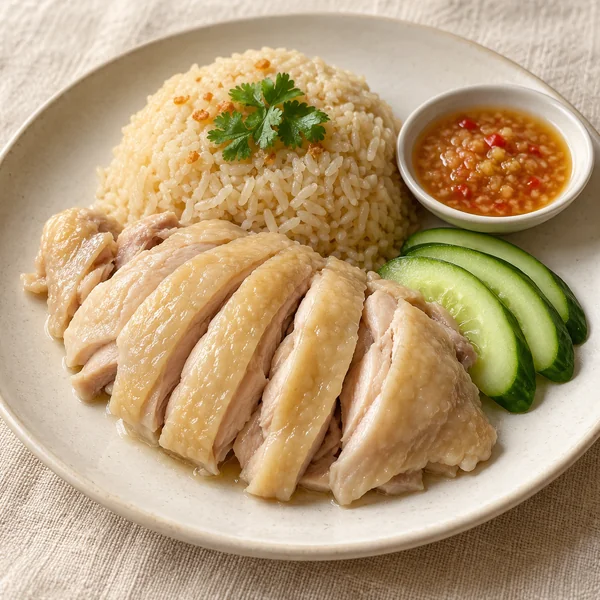 Illustration of Hainanese Chicken Rice