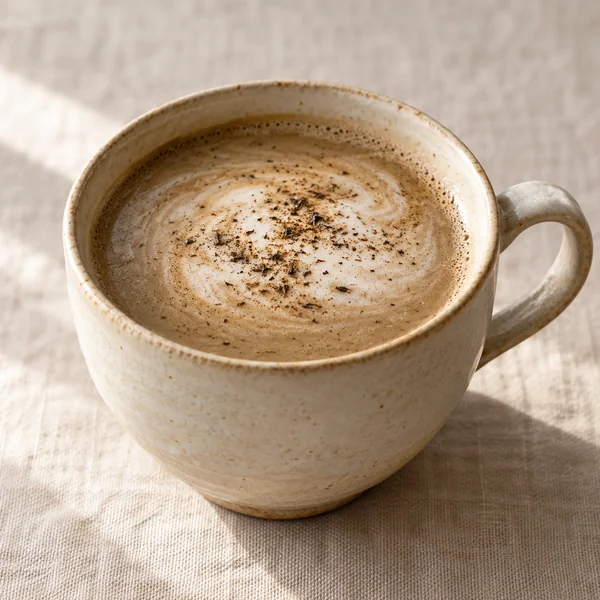 Illustration of Houjicha Latte