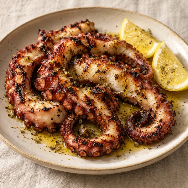 Illustration of Grilled Octopus