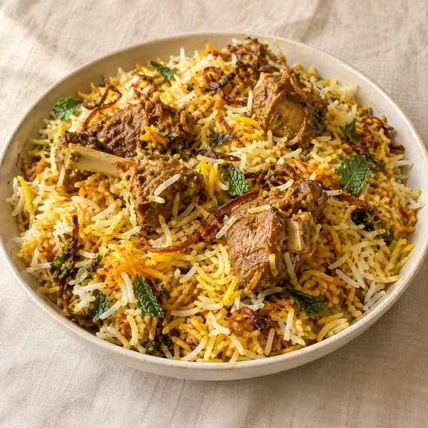 Illustration of Hyderabadi Biryani