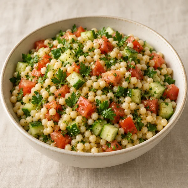 Illustration of Israeli Couscous Salad