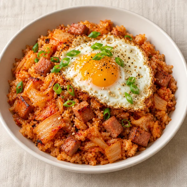 Illustration of Kimchi Bokkeumbap