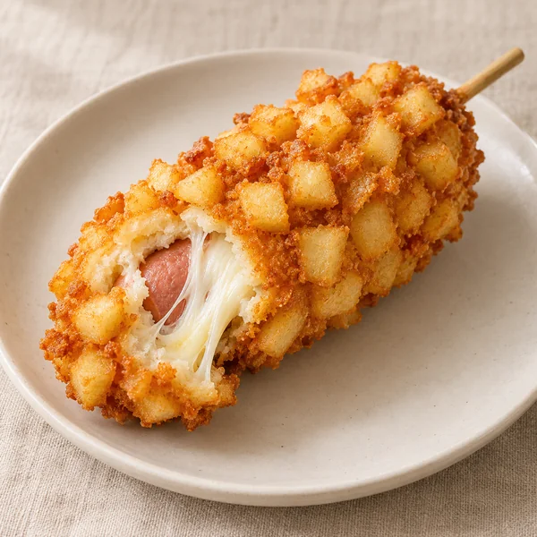 Illustration of Korean Corn Dog