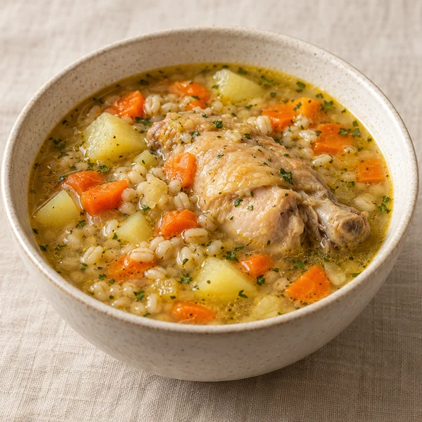 Illustration of Krupnik Soup