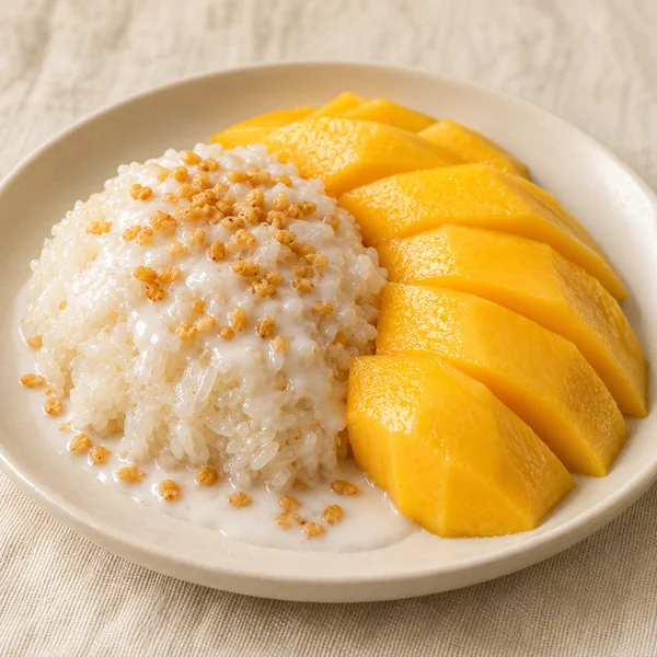 Illustration of Mango Sticky Rice