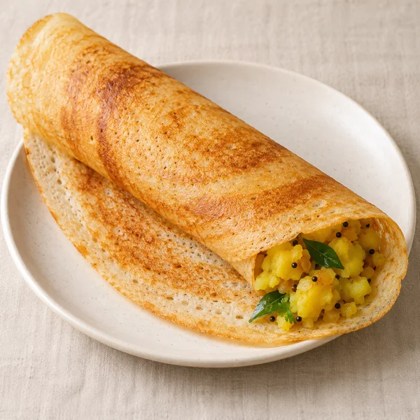 Illustration of Masala Dosa
