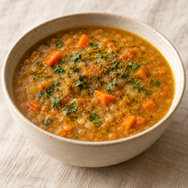 Illustration of Mediterranean Lentil Soup