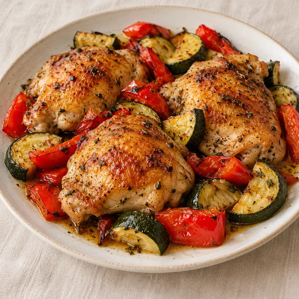 Illustration of Mediterranean Sheet Pan Chicken
