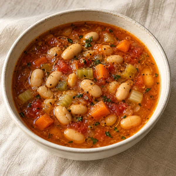 Illustration of Mediterranean White Bean Soup