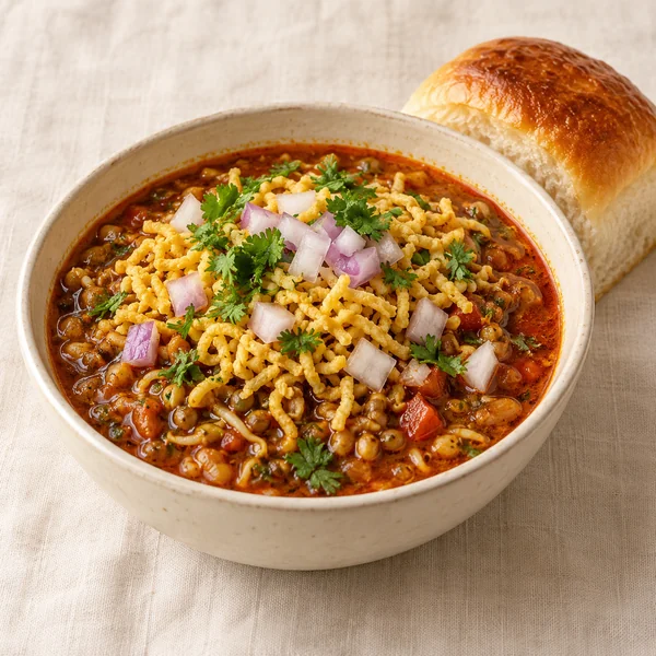Illustration of Misal Pav