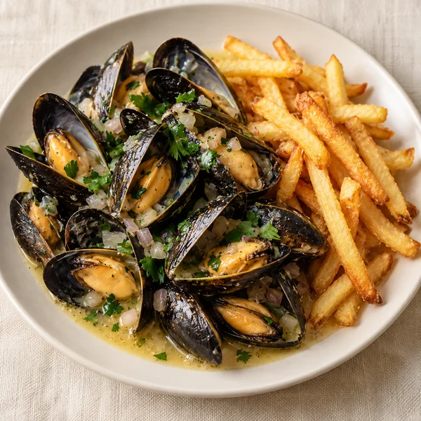 Illustration of Moules Frites