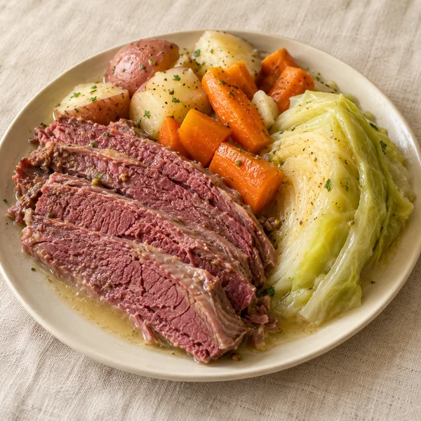 Illustration of New England Boiled Dinner