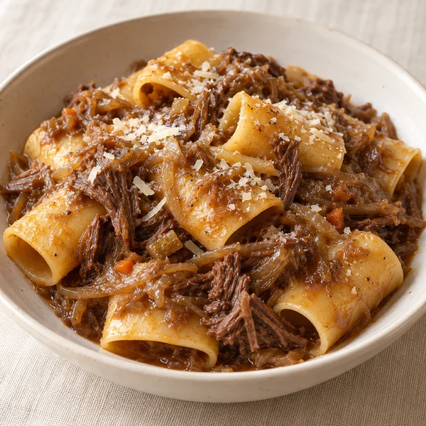 Illustration of Paccheri alla Genovese