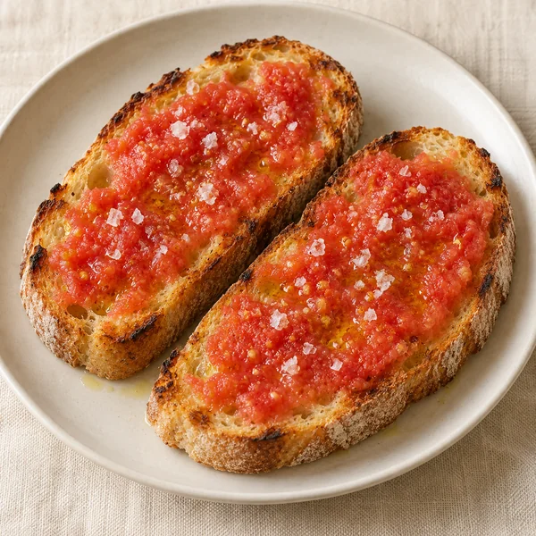 Illustration of Bread with Tomato