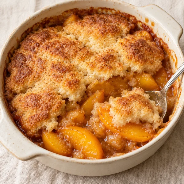 Illustration of Peach Cobbler